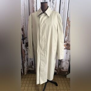Vintage London Fog Light Tan Trench Coat men’s regular 42